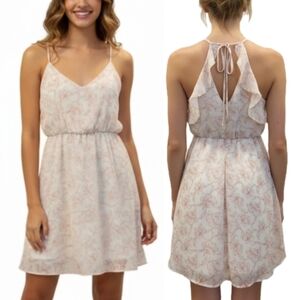 XS/S/M Lush Pink Floral Print Mini Dress (Nordstrom)